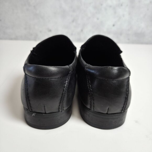 Kenneth Cole Reaction On That Note Black Leather Slip-On Shoes Mens 9M Medium - Picture 8 of 11